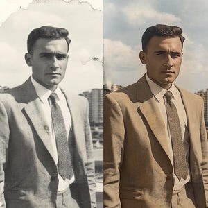 Photo Restoration Service and Colorization · Old Photos Restore and Repair, Picture Restore, Enhance Image, Retouch Torn, Ripped, Scratched