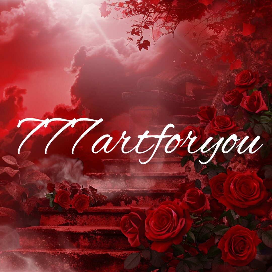 Rip Roses Red Silver Rest in Heaven Stairs Frames Roses Grave Blanket Editable ...