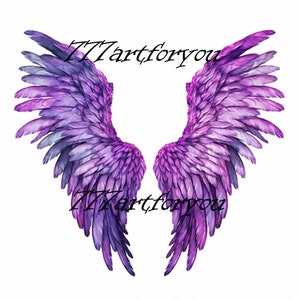 Glam Purple Heavens Gate In Loving Memory Forever In Our Hearts Angel PNG add words photo rest in peace template for funeral RIP Memorial