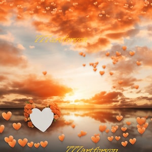 In liebevoller Erinnerung PNG,Memorial Heaven Hintergrund, Treppe zum Himmel, Engelsflügel, Design mit und ohne Flügel inklusive, Instant Download
