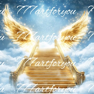 In Loving Memory PNG, Golden Memorial Template, Heavenly Editable AND Files to Instant Download, Gold Angel Wings in Heaven, Digital Item