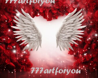 Czerwony Srebrny W Kochającej Pamięci Boże Narodzenie Niebiańskie Bramy Skrzydła Anioła Tło Pamiątkowe PNG Dodaj Zdjęcie Spoczywaj w Pokoju Na Pogrzebie RIP Pamiątkowy