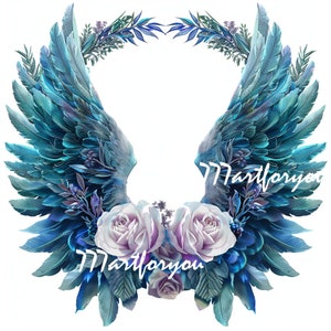 Angel Wings and Stairs to Heaven, PNG , In Loving Memory PNG, Memorial Background EDITABLE Template, Rest in Peace, Digital File