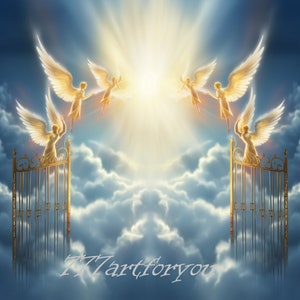In liebevoller Erinnerung PNG,Memorial Heaven Hintergrund, Treppe zum Himmel, Engelsflügel, Design mit und ohne Flügel inklusive, Instant Download
