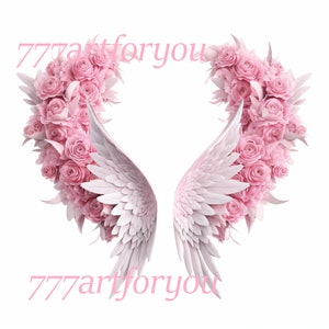 Pink Silver Heavenly Angel Wings Heaven Gate Memorial PNG add photo rest in peace template RIP Memorial