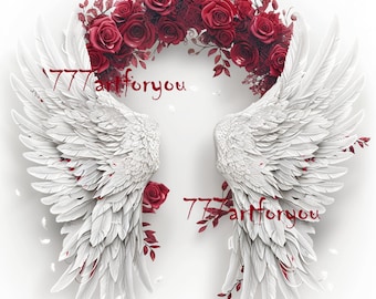 W kochającej pamięci PNG, czerwone złote tło Heaven's Stairway Memorial na pogrzeb i pamięć. Canva RIP Memorial T-shirt PNG Sublimacja