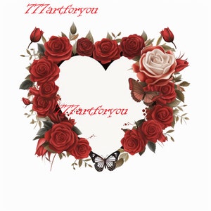 Red-Forever In Our Hearts- Memorial Template | Sublimation, DTF, Iron-on PNG | personal & commercial use | download | printable memorial