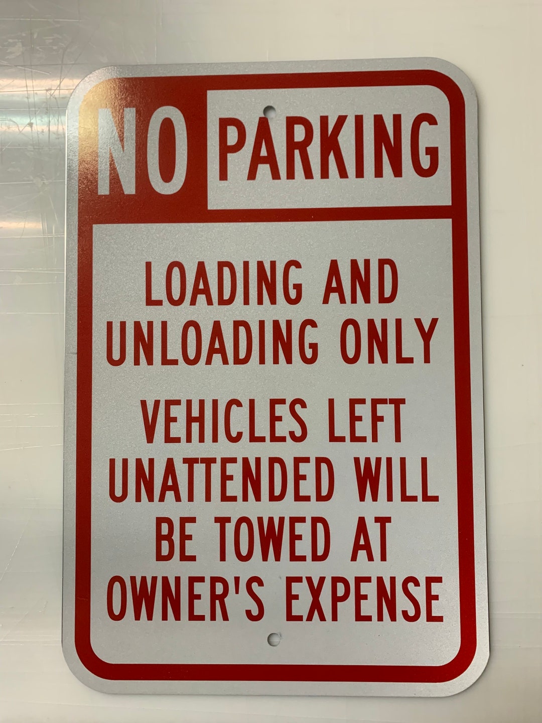 No Parking Loading and Unloading Only Sign - Reflective Street Sign - Etsy