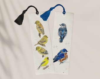 Bird Bookmark with Tassel Audubon Bird Prints Handmade Bookmark Nature Artwork Page Holder Ornithology Book Accessories Gift for Book Lovers