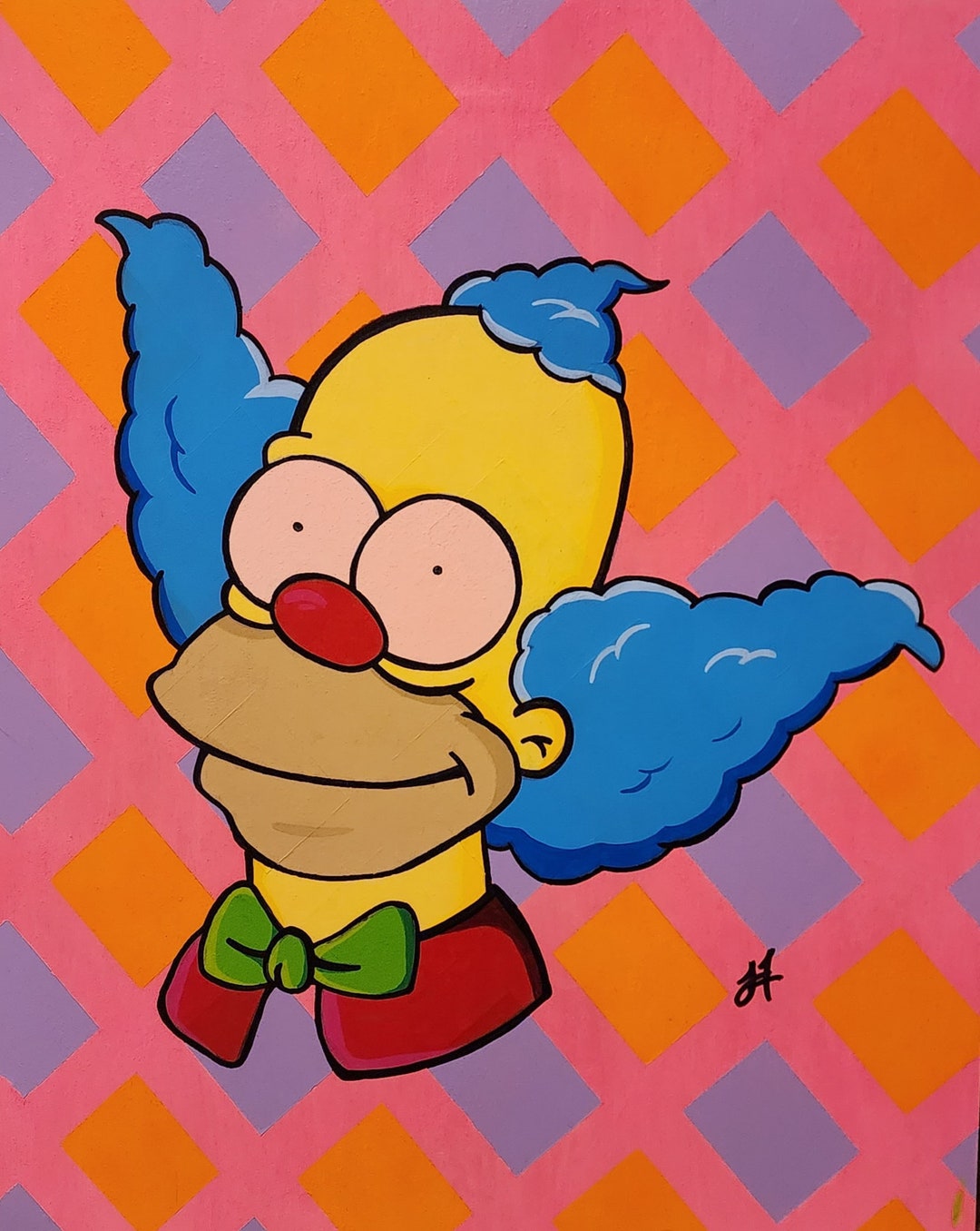 Noble Krusty Art Print on Card Stock Etsy
