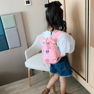 Mochila de Mickey Mouse, mochila escolar antibloqueo para niños bonitos de dibujos animados, niño/niña