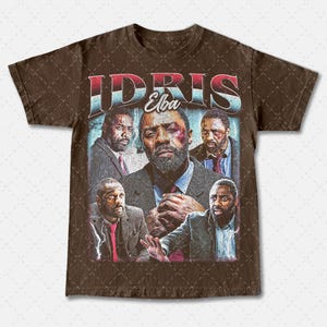 Vintage 90s Idris Elba Tee, TV Series Unisex T-Shirt, Retro TV Show Merch, Graphic Tee, Pop Culture Shirt