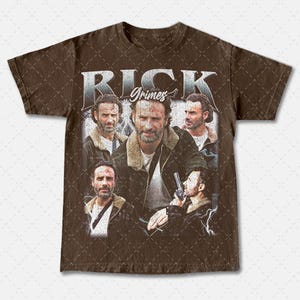 Maglietta vintage anni '90 Rick Grimes, maglietta Rick Grimes, maglietta unisex serie TV, merchandising di programmi TV retrò, maglietta grafica, maglietta della cultura pop