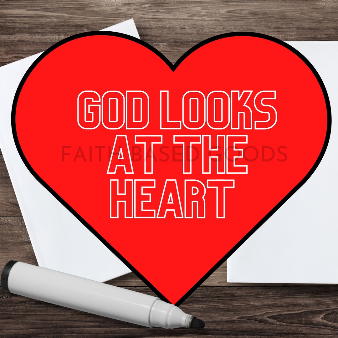 God Looks at the Heart. Sunday School Activity. Children's Craft. 1