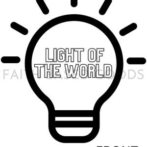 Light Of This World. Matthew 5:14-16. Sunday School Activity. Children&#39;s Craft.
