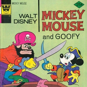 Mickey Mouse and Goofy Comic Issue #164 Meet Blackbeard the Pirate 1976