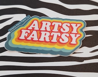 Artsy Fartsy Vinyl Sticker