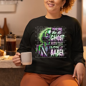 Beetlejuice Halloween Sweatshirt Adult Halloween Sweatshirt, Horror, Retro Horror, Halloween, Beetlejuice, Ghost with the most