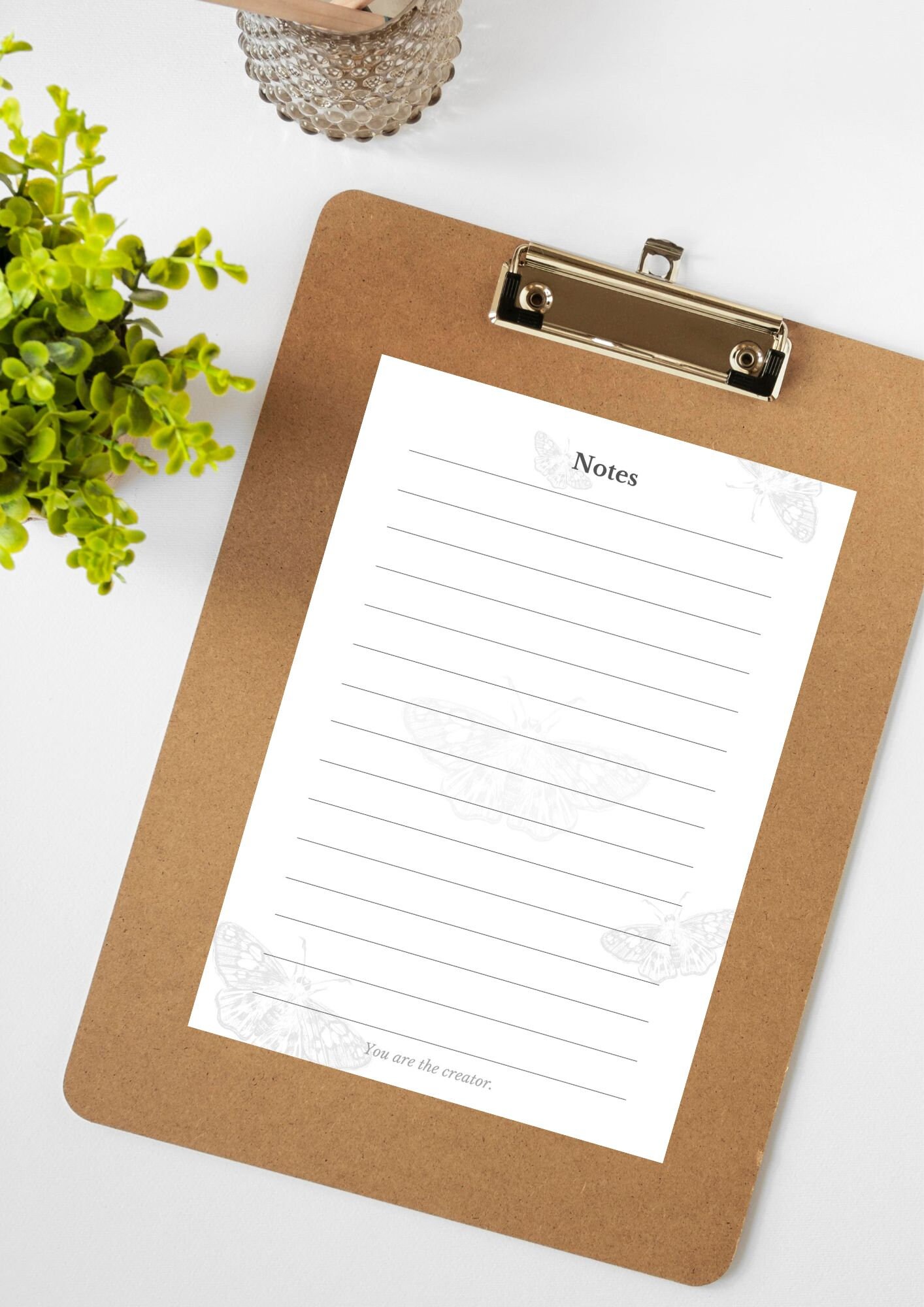 Weekly Moth Note Page Printable, Notes Page, Note Page Stationary ...