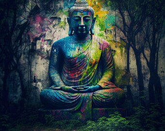 Buddha Digital Art | PNG | Clip Art | JPG | Digital Download | PDF9