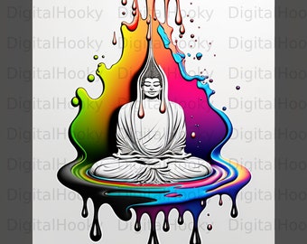 Buddha Digital Art | PNG | Clip Art | JPG | Digital Download | PDF13