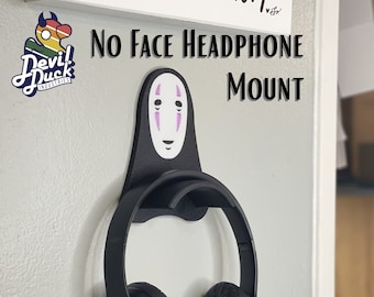 No Face Headphone Hook Stand Caddy Hanger Holder Desk Wall Mount Display Decor