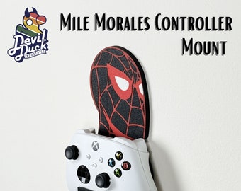 Miles Morales Controller Hook Holder Hanger Desk Wall Mount Display Decor | Super Hero Gamer Accessory