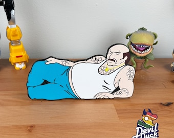 Carl Lounging Display Art | Aquateen Hunger Force Desk Shelf Bookcase Counter Display Figure