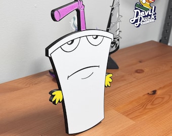 Master Shake Standing Decor | Master Shake Meatwad Frylock Aquateen Hunger Force Desk Shelf Bookcase Counter Display Figure