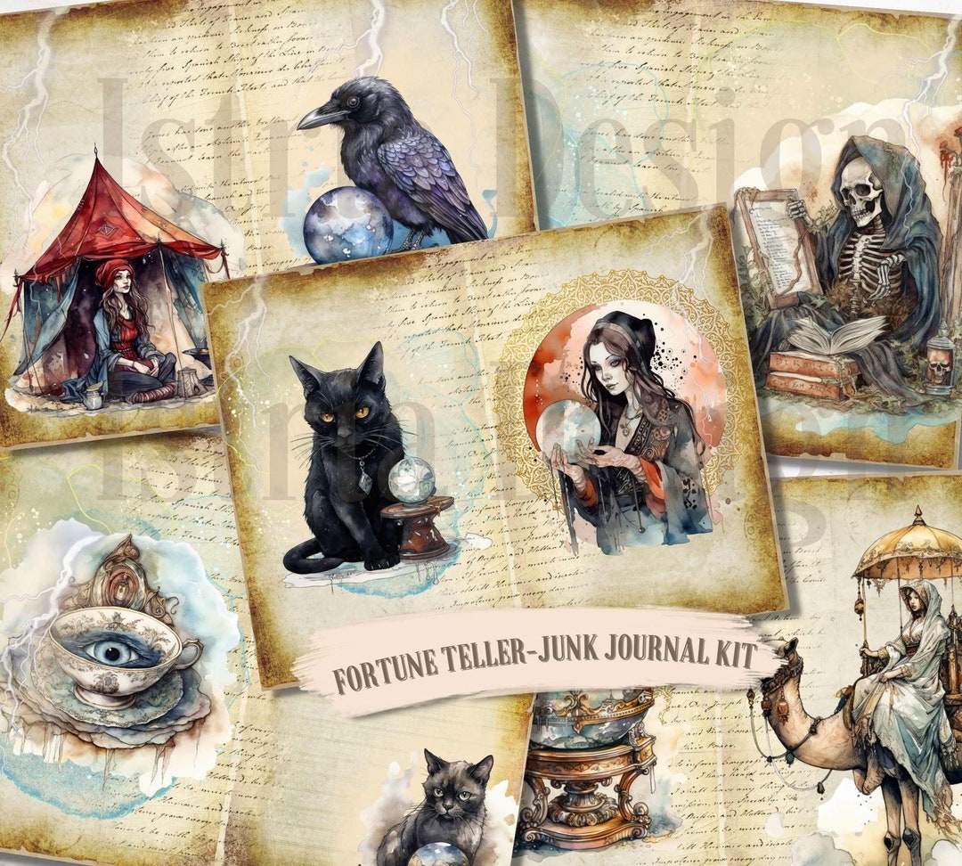 Fortune Teller Junk Journal Kit, Printable, Magical Junk Journal ...