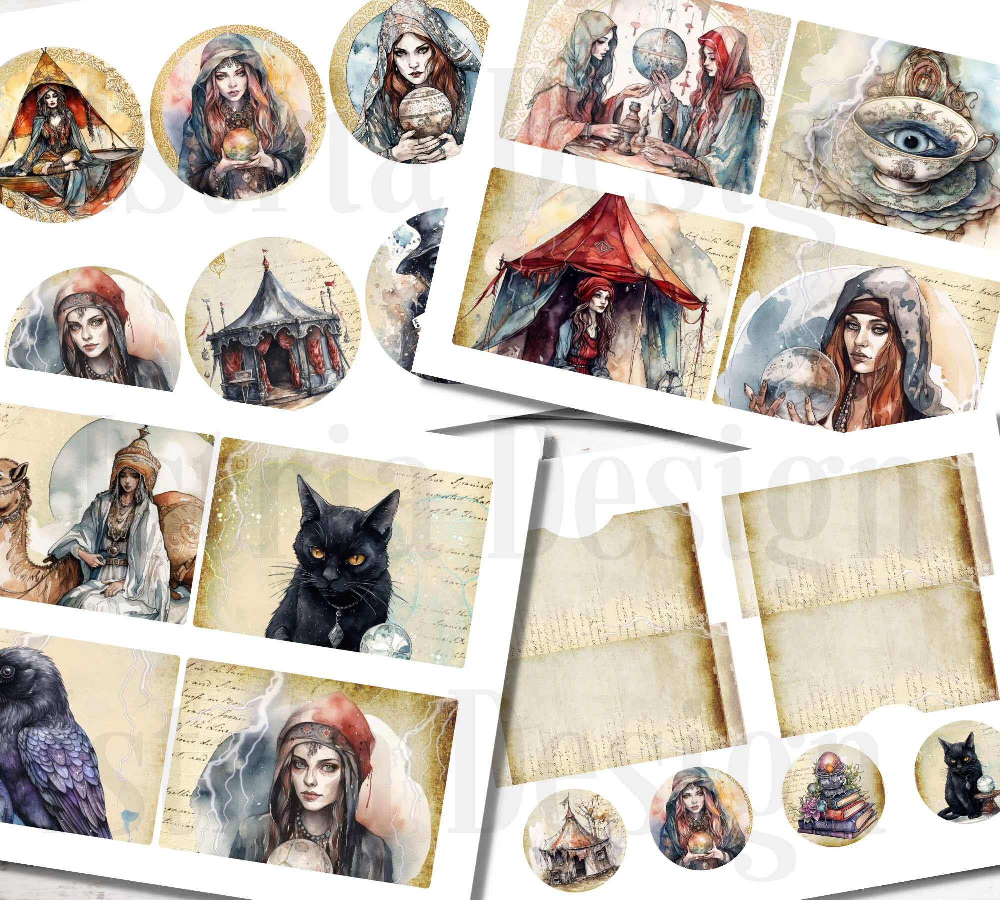 Fortune Teller Junk Journal Kit Printable Magical Junk - Etsy