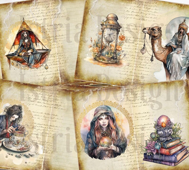 Fortune Teller Junk Journal Kit Printable Magical Junk - Etsy