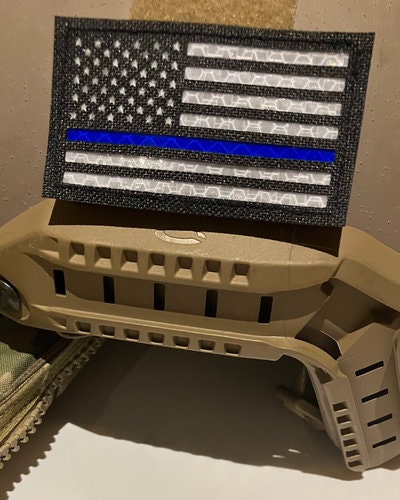 Thin Blue Line UK Flag Decal - Reflective 3.5x2 Inch Sticker, British Police Support, Tactical Vinyl Decal - View #3