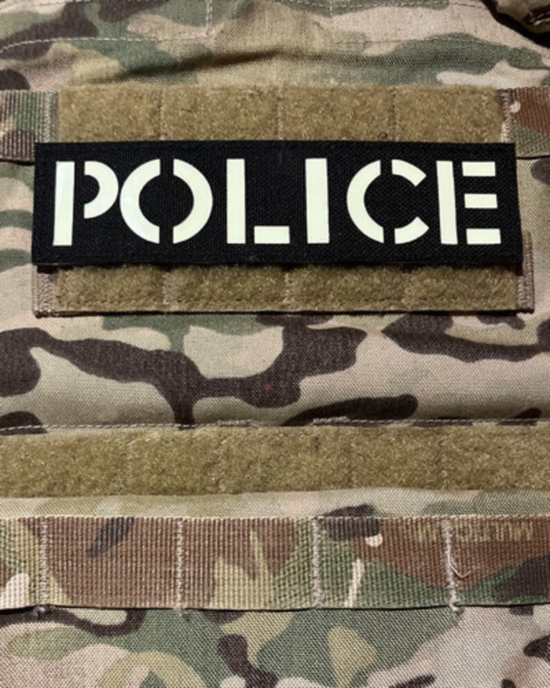 Police Patch Choose Cordura and Lettering Material 4 X 10 Police Law ...