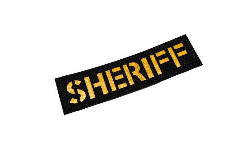 Sheriff Patch Choose Cordura and Lettering Material 6 X 2 Police Law  Enforcement LEO Laser Cut Glow in the Dark 