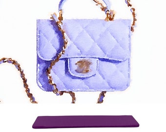 Base Shaper Bag Insert Saver para C * Flap Coin Purse Clutch con micro bolsa de cadena (bolsa NO incluida)