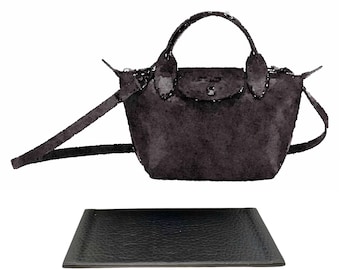 Protector de inserción de bolsa moldeadora de base para bolsa con asa superior L*NGCHAMP Le Pliage Cuir extra pequeña XS (bolsa NO incluida)