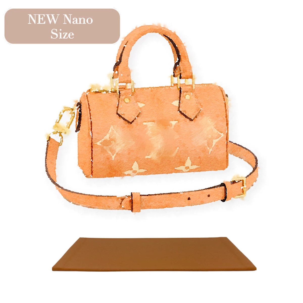 Base Shaper Bag Insert Saver for Louis Vuitton Nano Speedy Bag (New  Version) - Organic Olivia