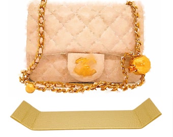 Base Shaper Bag Insert Saver For C* Mini Square Pearl Crush Flap Bag (Bag NOT Included)