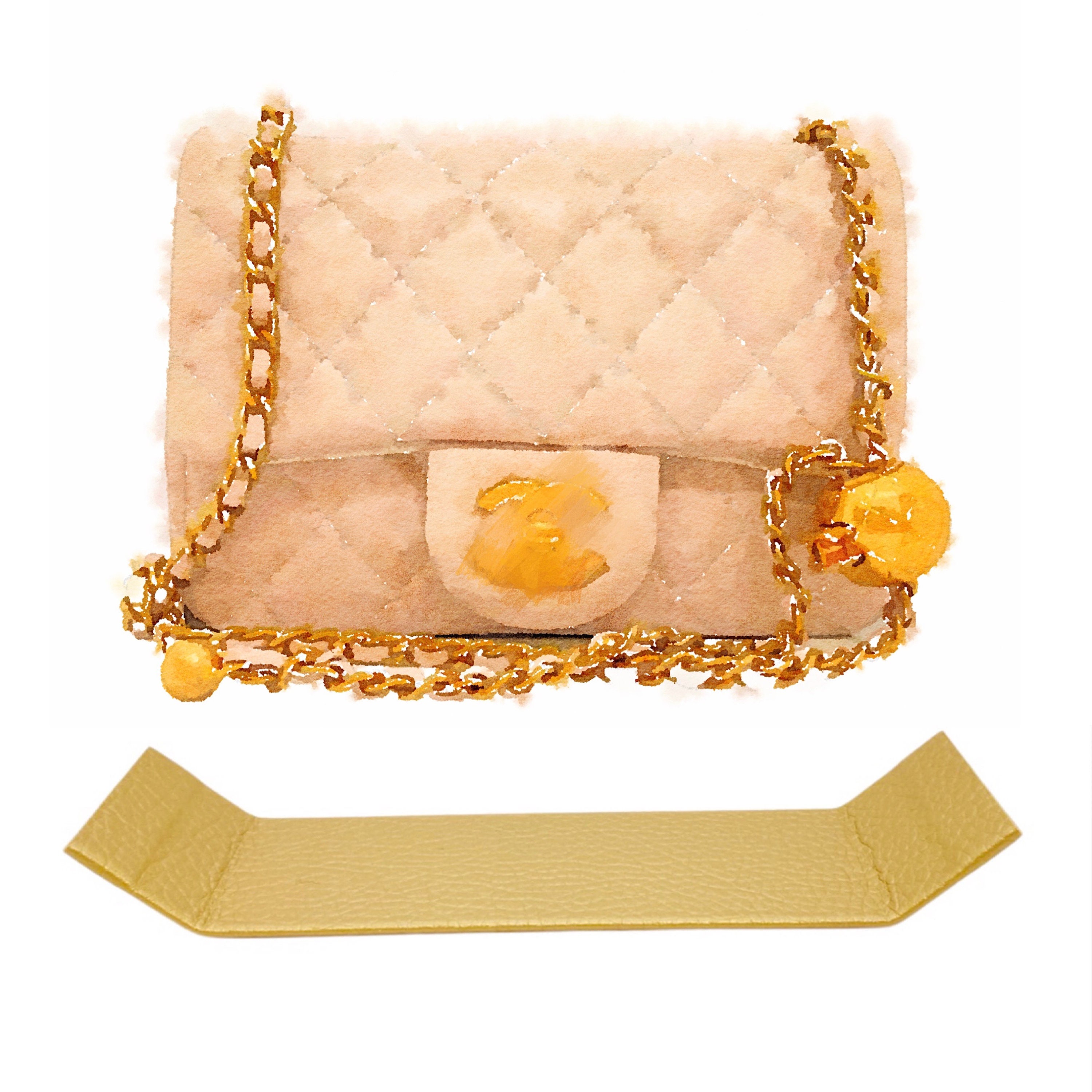 Chanel Faux Pearl-Embellished Rectangular Mini Flap Bag - Neutrals