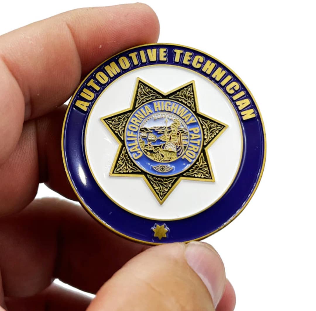 California Highway Patrol Automative Technician Challenge Coin CHP