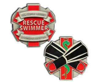 USCG Rescue Swimmer Coin - Etsy