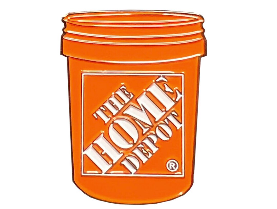 WarriorCoinsAndMore Home Depot Bucket Pin | Gift for Home Depot Associate