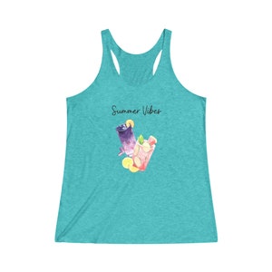 Summer Vibes-Women's Tri-Blend Racerback Tank