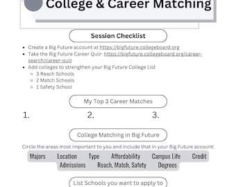 High School College Bootcamp Resources