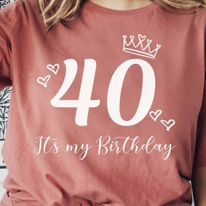 40th Birthday Svg, SVG Files for Cricut, My Birthday Svg, 40 Svg, 40 years old, Birthday Svg, 40 Cut File, Birthday Cut File, Cake Topper