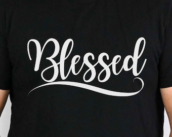 Blessed Svg Cut File, SVG Files for Cricut, Christian Shirt SVG, Blessed Png, Faith Svg, Christian Shirt PNG, Thankful Svg, Shirt Clipart