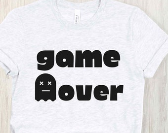 SVG de "Fin del juego", archivos SVG para Cricut, SVG para gamers, SVG retro, SVG de gamer retro, SVG divertido para gamers, SVG de videojuegos, juegos retro, SVG para camisetas de gamers