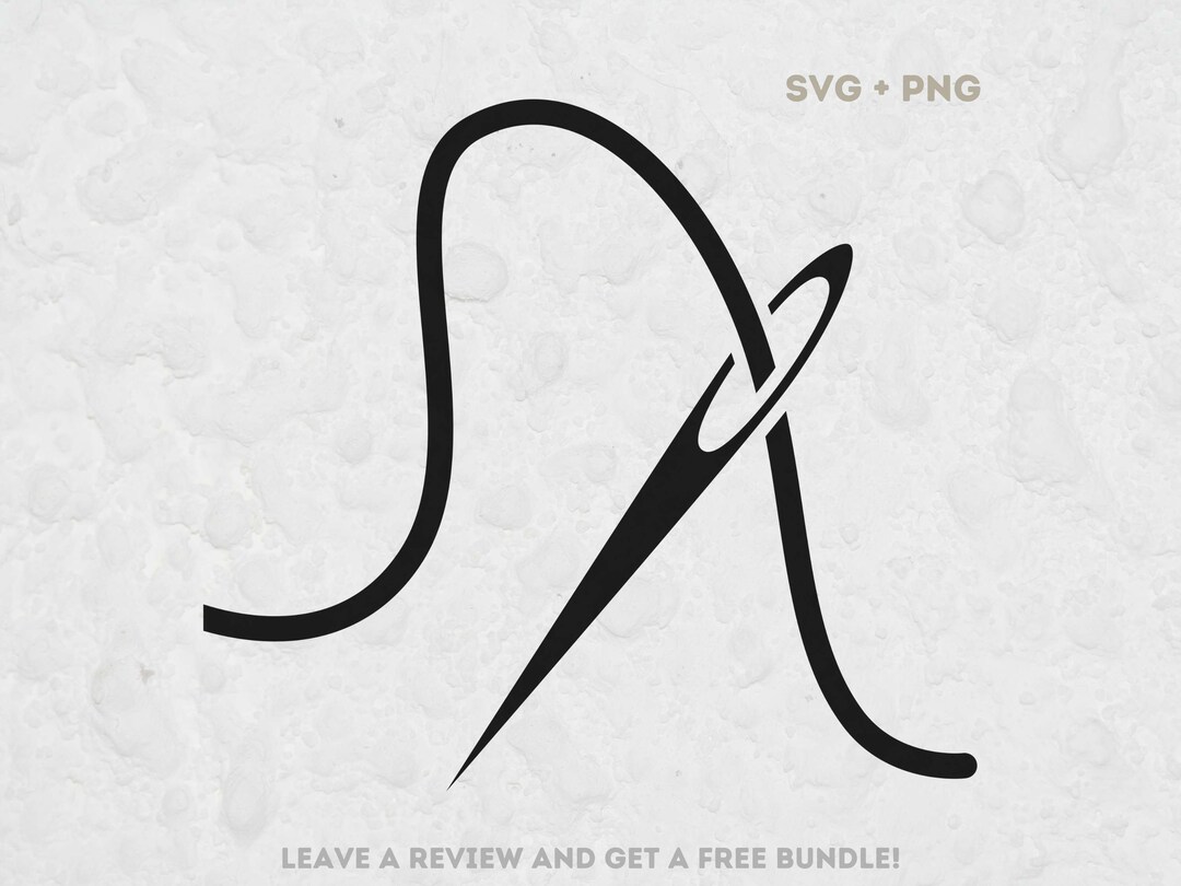 Needle Svg, Svg Files for Cricut, Sewing Clipart, Threaded Needle