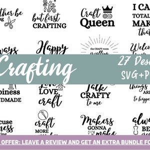 Crafting SVG Png Bundle, SVG files for Cricut, Craft room svg, Crafting quotes PNG, Crafty svg, Crafting Shirt, Crafting Png, Crafting Signs